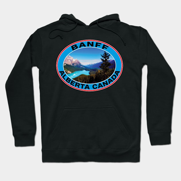 Banff Alberta Canada National Park Mountains Lake Hoodie by TravelTime